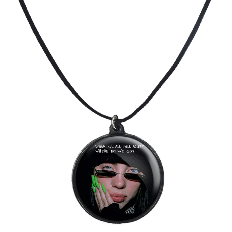 گردنبند پرمانه طرح بیلی آیلیش کد pmb.8398 مدل دو طرفه