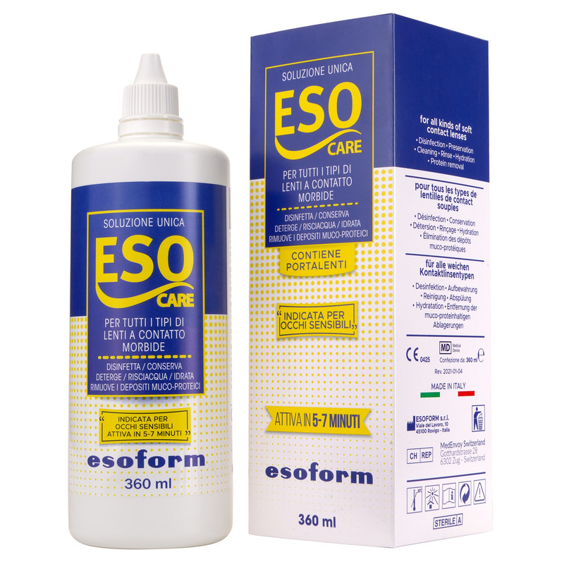 محلول شستشو لنز اسوفرم مدل ESOCARE به حجم 360 میلی لیتر