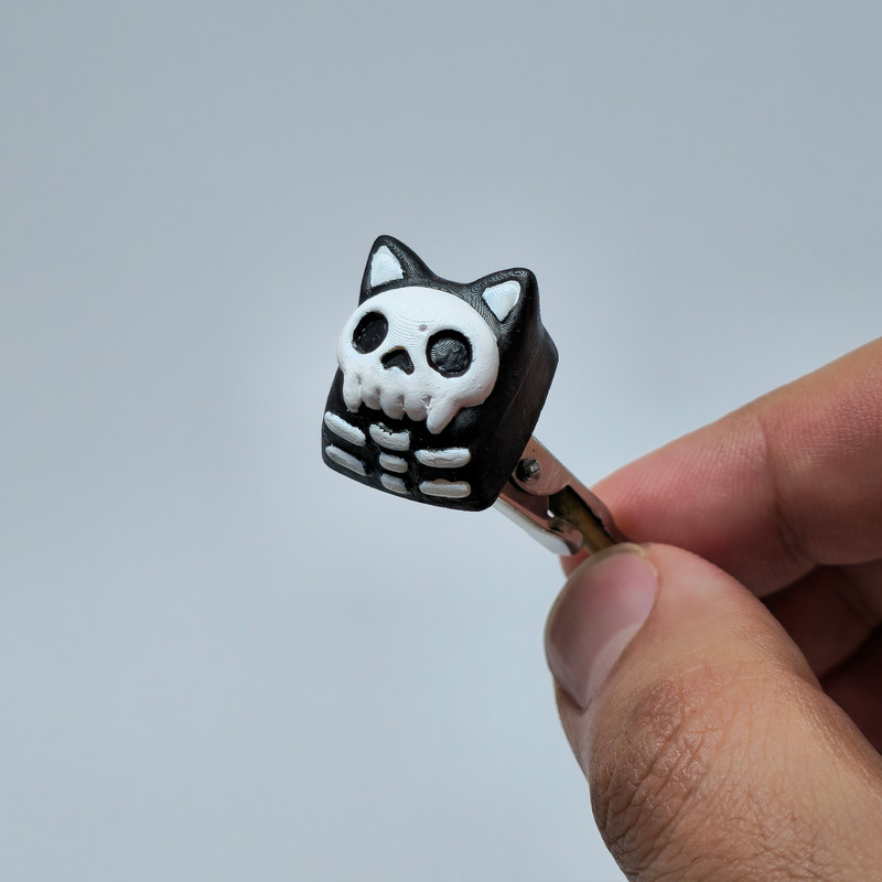 دکمه کیبورد مدل SkullCat halloween