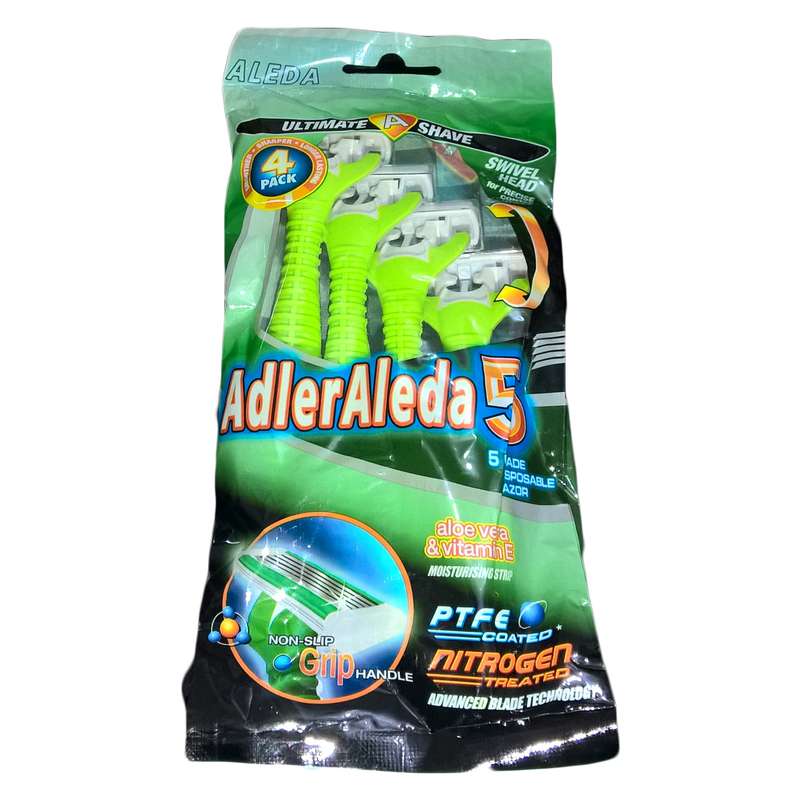 خود تراش ادلر الدا مدل 5 Blade بسته 4 عددی