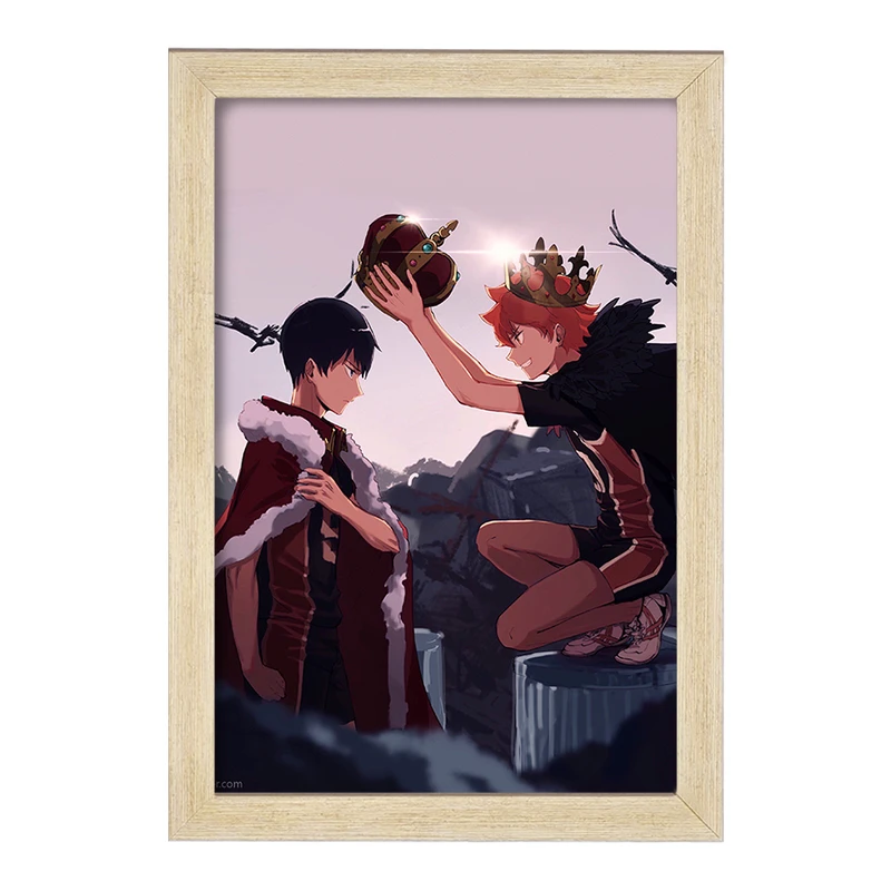 تابلو خندالو مدل هیناتا و کاگیاما انیمه هایکیو Haikyu  کد 17754