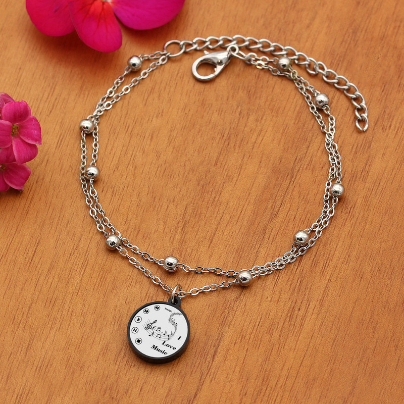 پابند زنانه ناکسیگو مدل شب تاب طرح موسیقی کد LB7427 پابند زنانه ناکسیگو مدل شب تاب طرح موسیقی کد LB7427