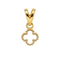 آویز گردنبند طلا 18 عیار زنانه مدوپد طرح ونکلیف توخالی کد AVa-002
