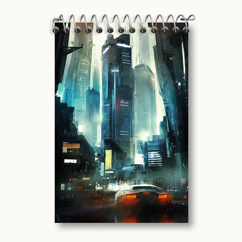 دفتر یادداشت 50 برگ خندالو مدل خیابان و شهر کد F331