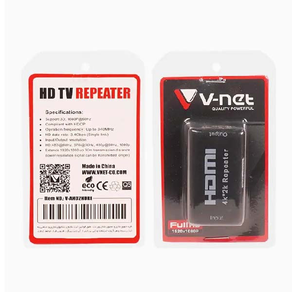 توسعه دهنده و ریپیتر تصویر HDMI وی نت مدل VNET-AHD2HDRE