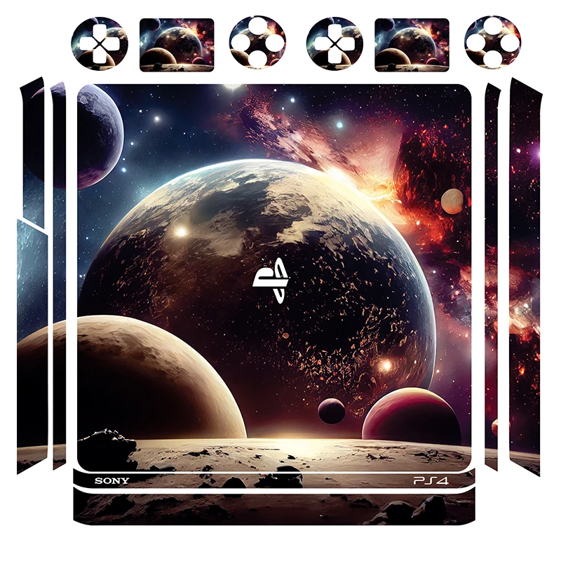 برچسب پلی استیشن ۴ اسلیم مدل space 14 مجموعه 14 عددی