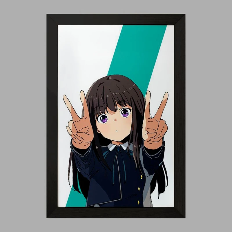 تابلو خندالو مدل تاکینا انیمه لیکوریس ریکویل Lycoris Recoil  کد 22980