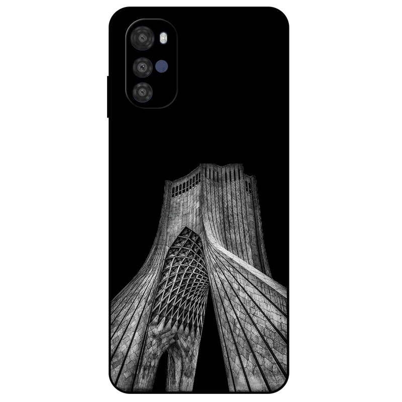 کاور مگافون طرح برج آزادی مدل 8263 مناسب برای گوشی موبایل موتورولا Moto E32 / E32s     