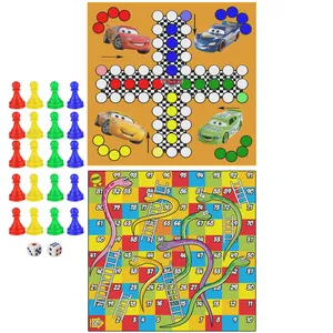 بازی فکری مدل  منچ و مار و پله انیمیشن ماشین ها بسته دو عددی