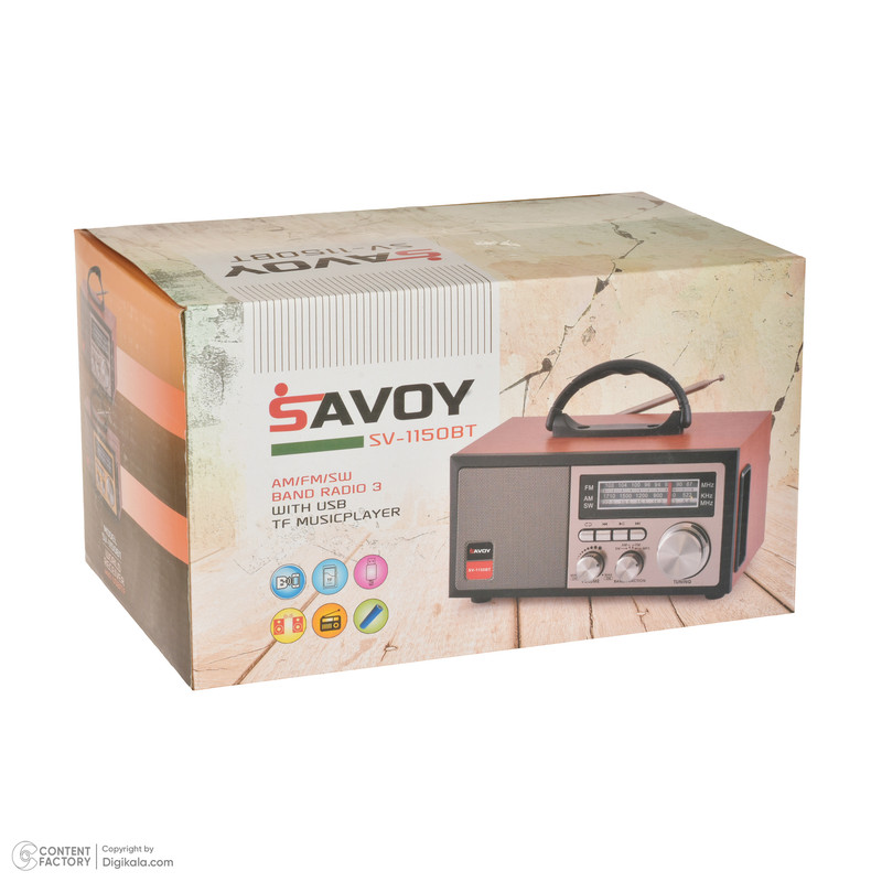 رادیو ساووی مدل SV-1150BT
