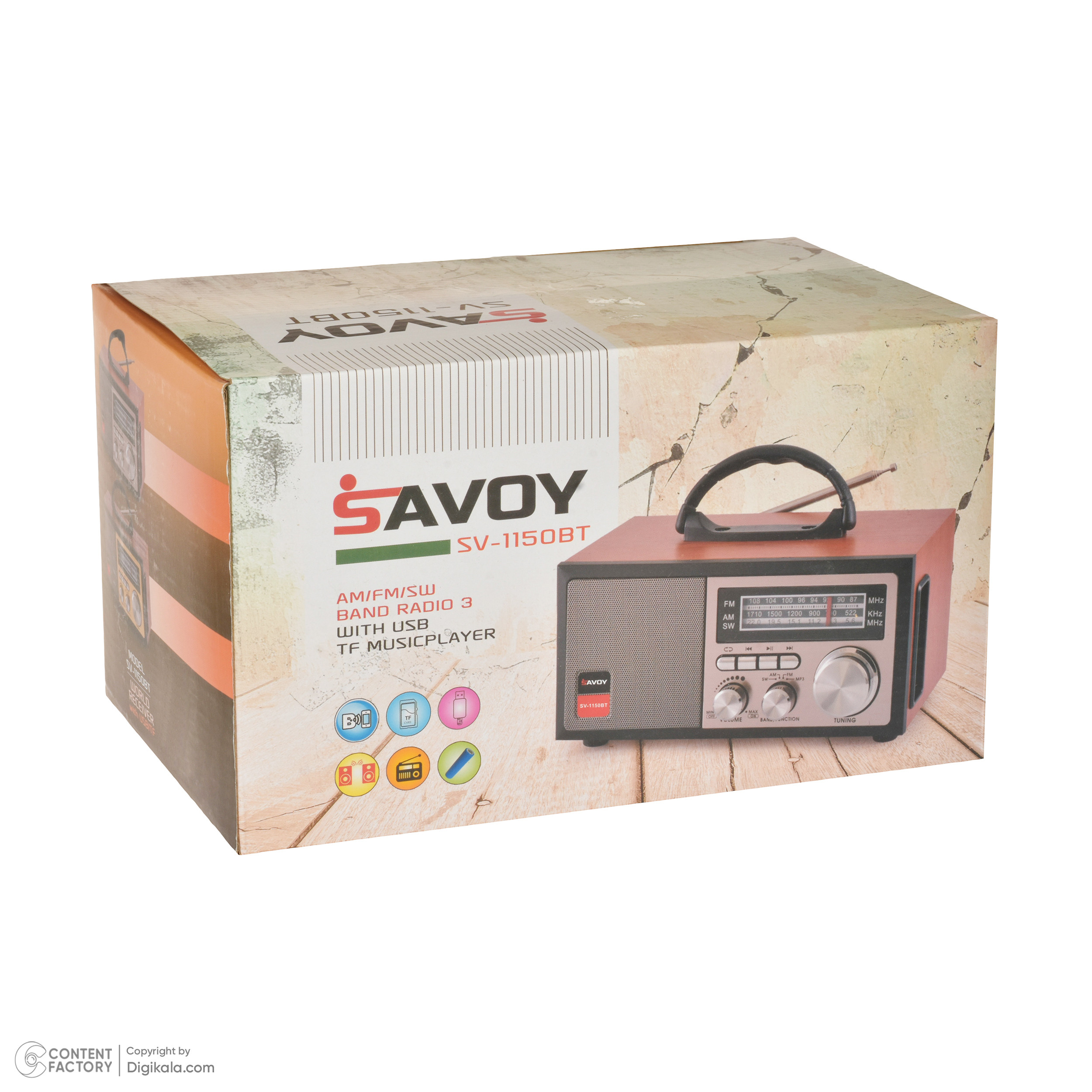 رادیو ساووی مدل SV-1150BT رادیو ساووی مدل SV-1150BT