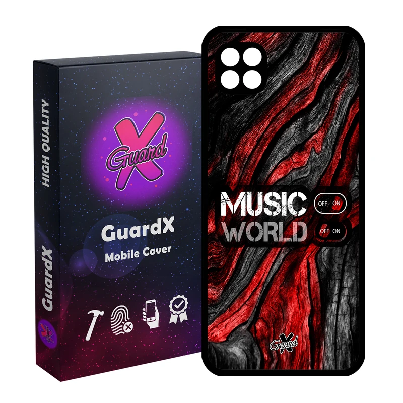کاور گارد ایکس طرح Music مدل Glass10160 مناسب برای گوشی موبایل سامسونگ Galaxy A22 5G