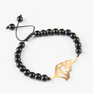 دستبند نقره گلامور طرح رخساره کد 05