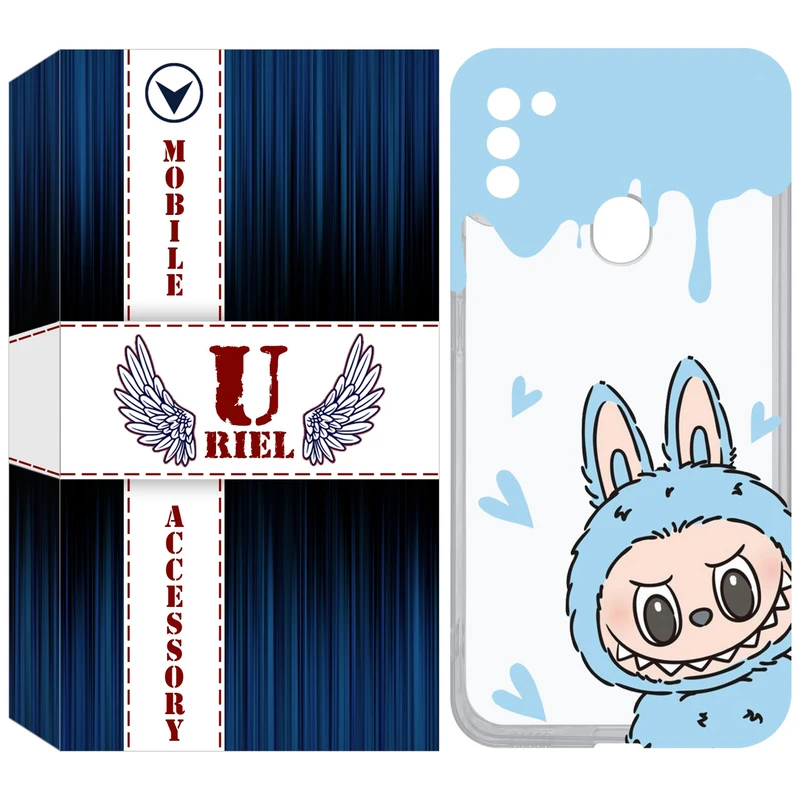کاور یوریل قاب مدل Clear کد 131 طرح لبوبو مناسب برای گوشی موبایل سامسونگ Galaxy A11 / M11