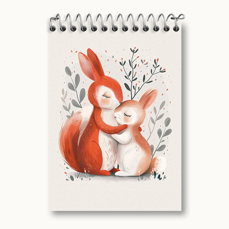 دفتر یادداشت 50 برگ خندالو مدل خرگوش کیوت کد F2881