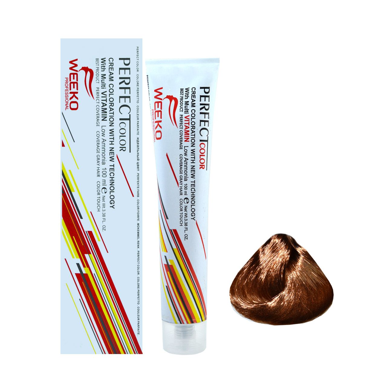 رنگ مو ویکو شماره 7.65 حجم 100 میلی لیتر رنگ بلوند شکلاتی تیره -  - 1