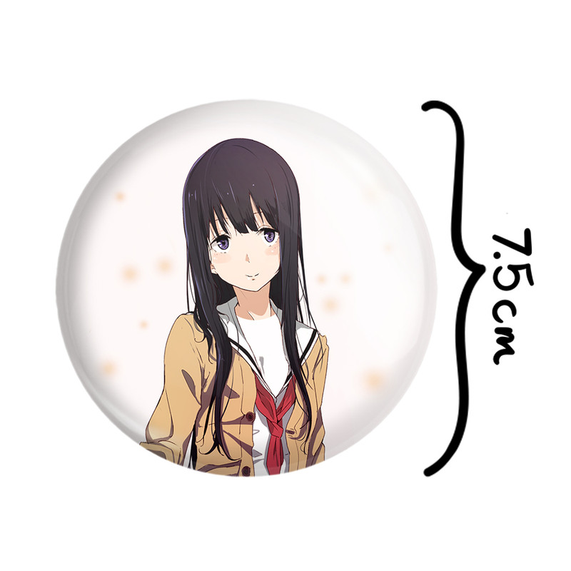 آینه جیبی خندالو طرح نائوکو انیمه سایلنت ویس A Silent Voice مدل تاشو کد 15836