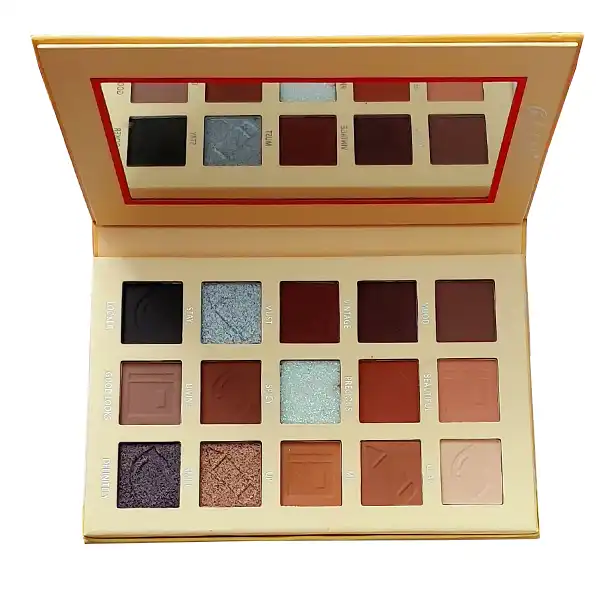 پالت سایه چشم  رینبو طرح آینه دار مدل PO56