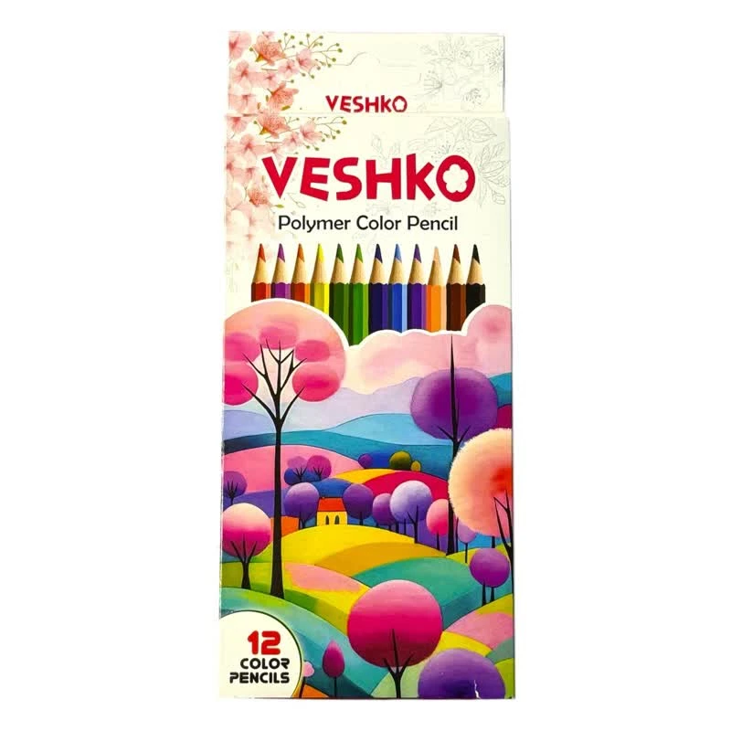 مداد رنگی 12 رنگ وشکو کد 2317