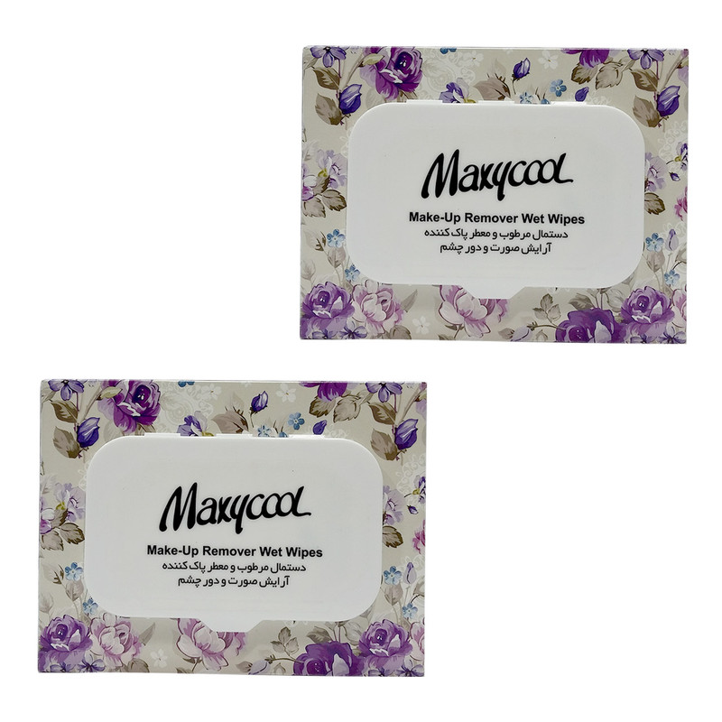 دستمال مرطوب ماکسی کول مدل Make-Up-1 مجموعه 2 عددی دستمال مرطوب ماکسی کول مدل Make-Up-1 مجموعه 2 عددی