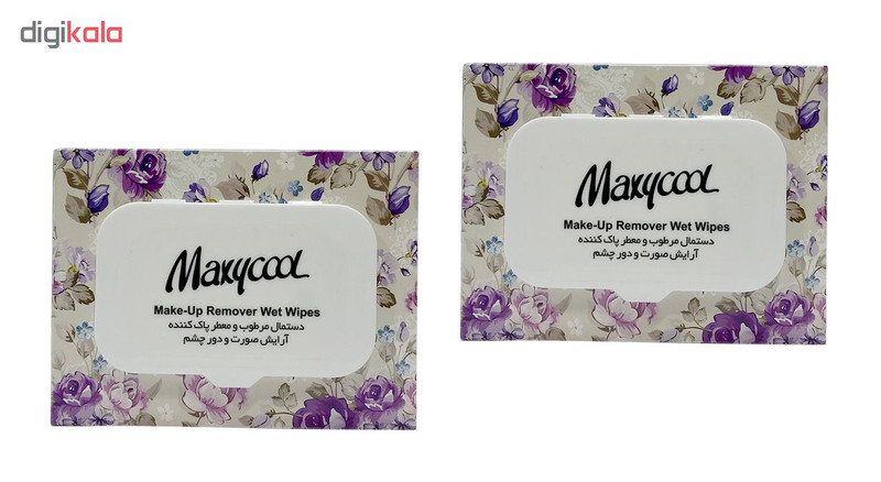 دستمال مرطوب ماکسی کول مدل Make-Up-1 مجموعه 2 عددی دستمال مرطوب ماکسی کول مدل Make-Up-1 مجموعه 2 عددی