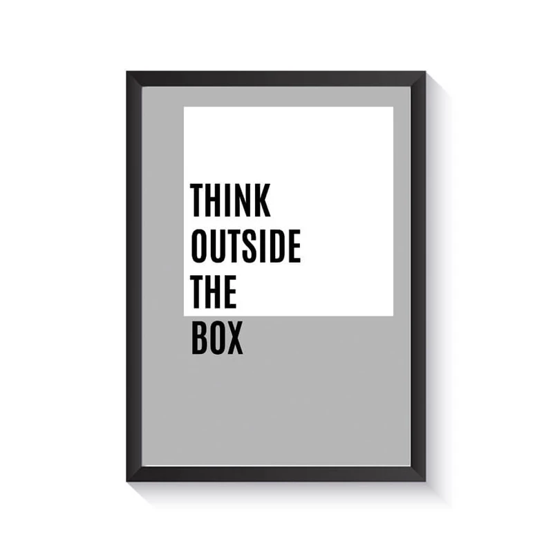 تابلو وینا مدل Think Outside The Box