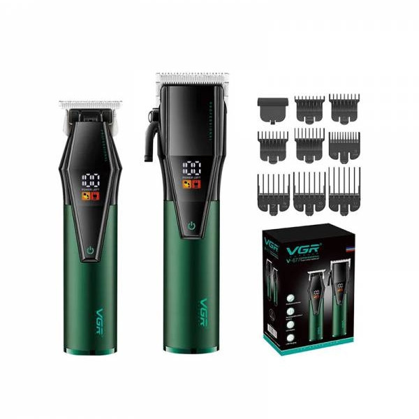 خرید و قیمت ست ماشین اصلاح موی صورت و بدن وی جی ار مدل V-677