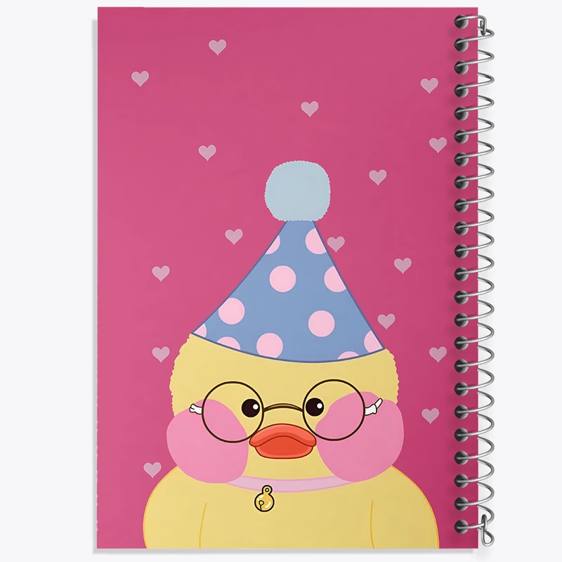 دفتر ژورنال نویسی 50 برگ خندالو مدل نقطه ای طرح اردک بامزه کد N4547