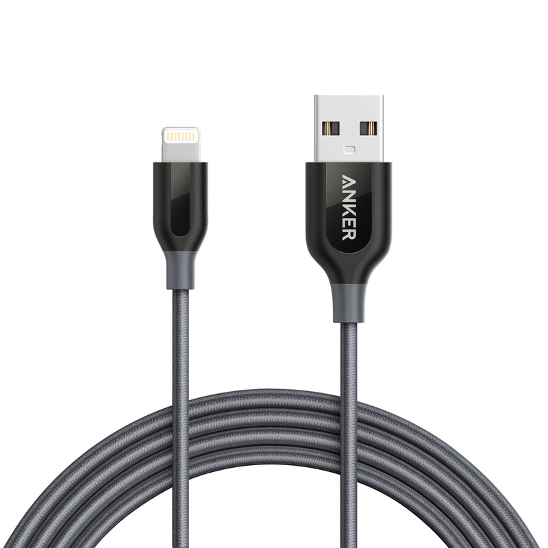 کابل تبدیل USB به لایتنینگ انکر مدل A8122HA2 PowerLine Plus طول 1.80 متر