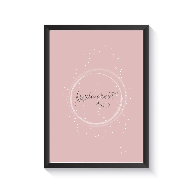 تابلو دیواری یک تکه وینا مدل Kinda Great