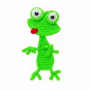 عروسک بافتنی طرح مارمولک