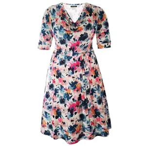 پیراهن یقه شل زنانه کد 1456