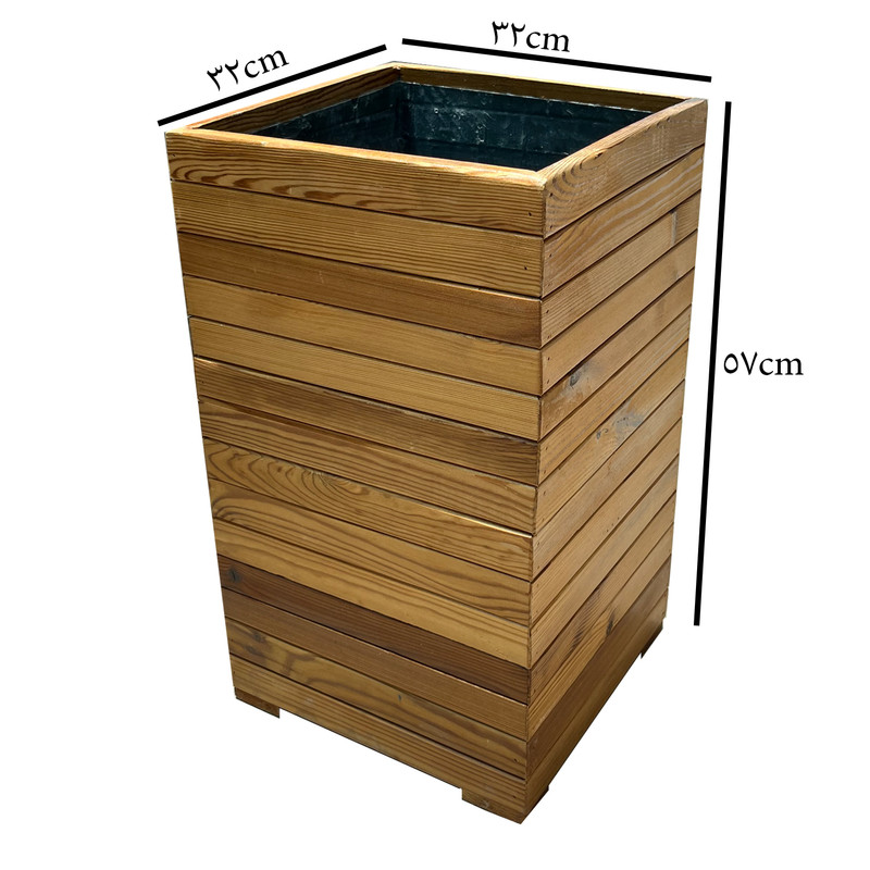 گلدان مدل چوبی کد 3232R14