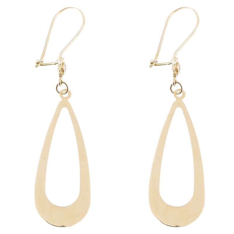 گوشواره طلا 18 عیار طرح اشک