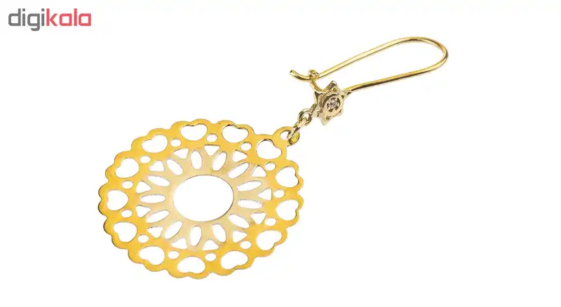 گوشواره طلا 18 عیار طرح قلب کد 012