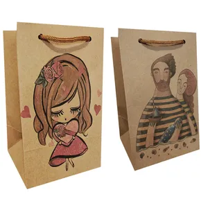 ساک هدیه مدل کادوهای رنگی مجموعه 2 عددی