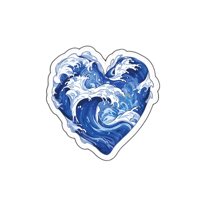 برچسب مدل قلب دریایی