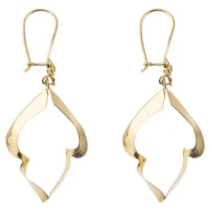 گوشواره طلا 18عیار طرح موج کد 018