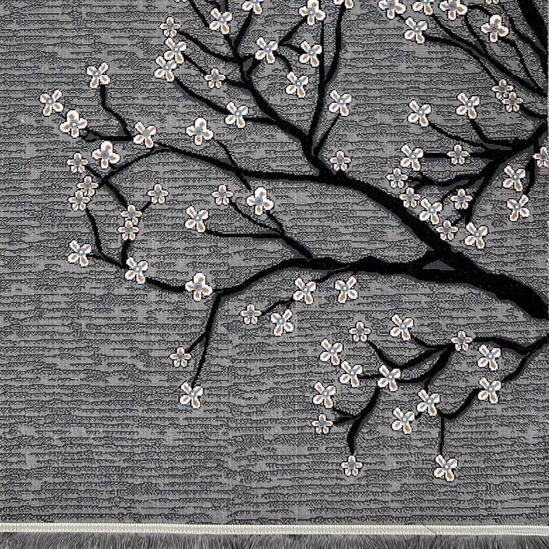 گلیم ماشینی جزیره طرح روستا مدل TO-6