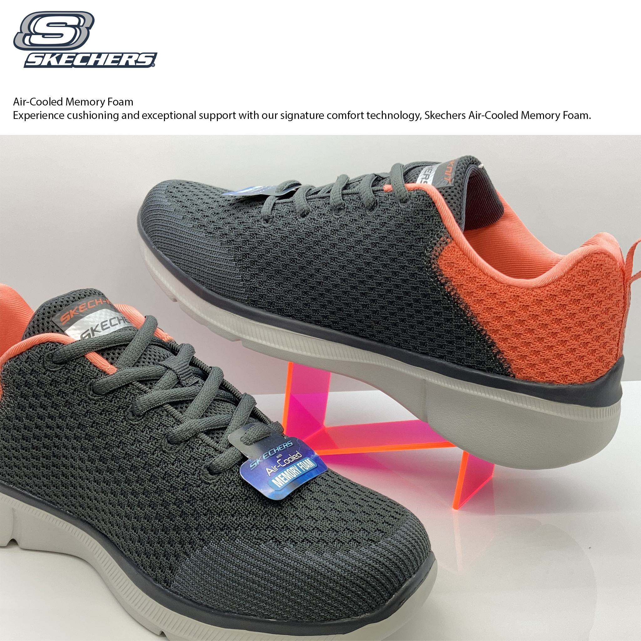 Skechers air cooled 2025 memory foam technology