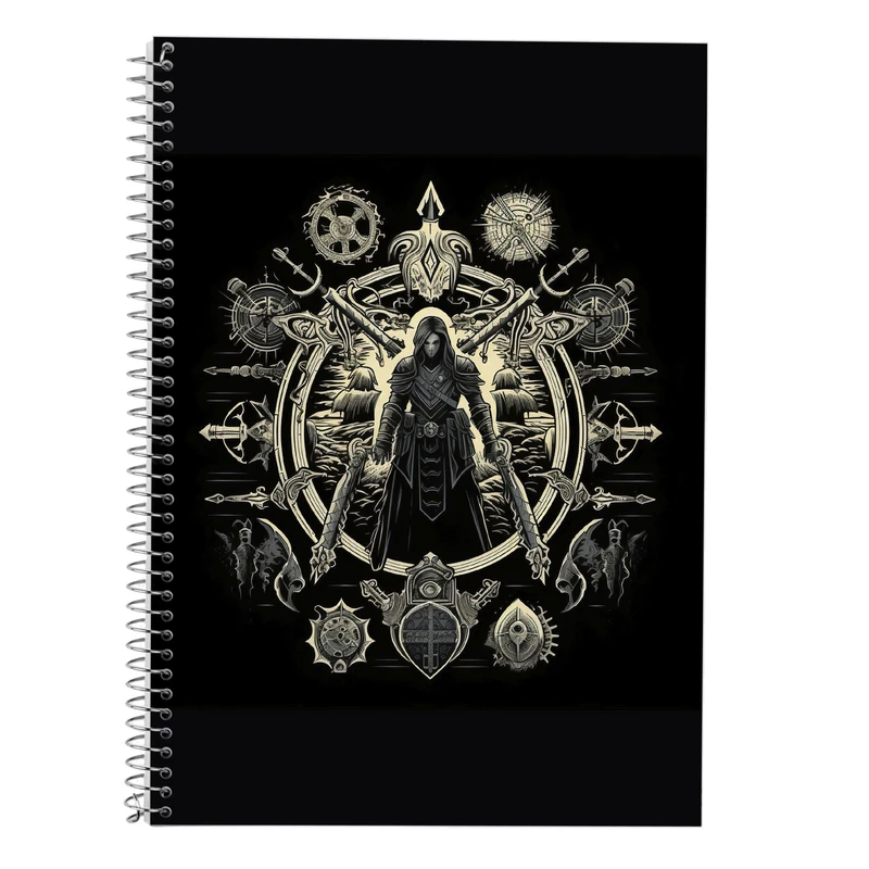 دفتر زبان 50 برگ مدوپد مدل دوخط طرح Fullmetal Alchemist کد DF2333