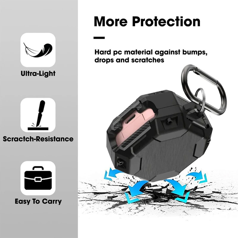 کاور مسیر مدل Threeplee Armor مناسب برای سامسونگ بی سیم Galaxy Buds Live / Buds Pro / Buds 2 / Buds 2 Pro / Buds Fe
