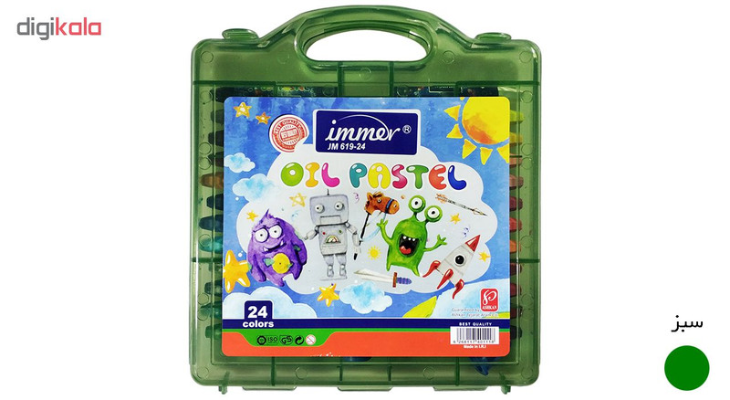 پاستل 24 رنگ ایمر کد JM 619-24