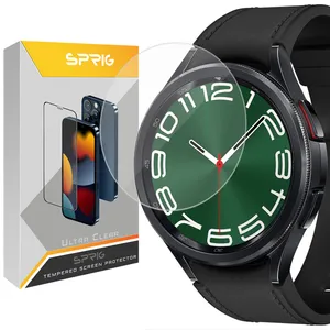 محافظ صفحه نمایش شیشه ای اسپریگ مدل SH-SP مناسب برای ساعت هوشمند سامسونگ Galaxy watch 6 Classic 43mm