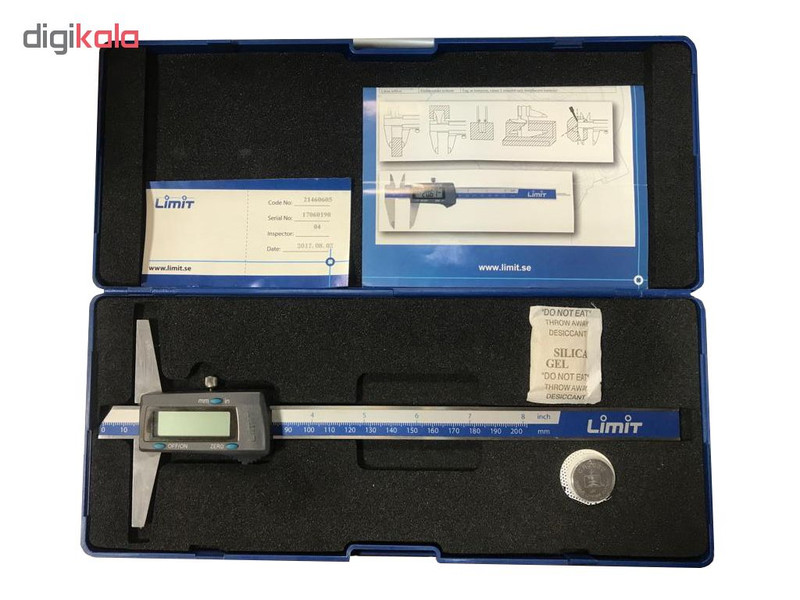 کولیس دیجیتال لیمیت کد 21460605 گستره 200-0 میلی متر کولیس دیجیتال لیمیت کد 21460605 گستره 200-0 میلی متر