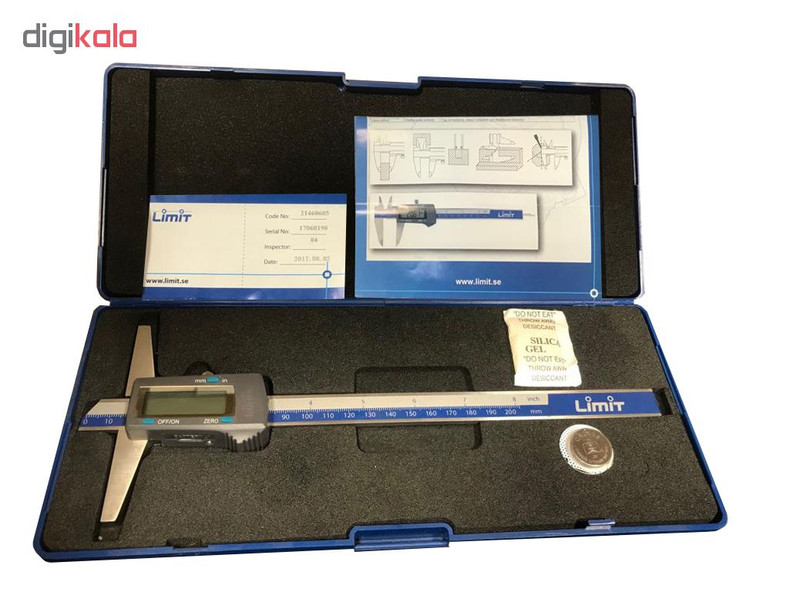 کولیس دیجیتال لیمیت کد 21460605 گستره 200-0 میلی متر کولیس دیجیتال لیمیت کد 21460605 گستره 200-0 میلی متر