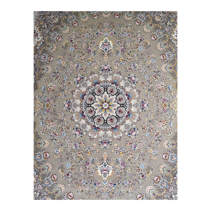 فرش ماشینی فرش مشهد کد 817255 زمینه نسکافه ای