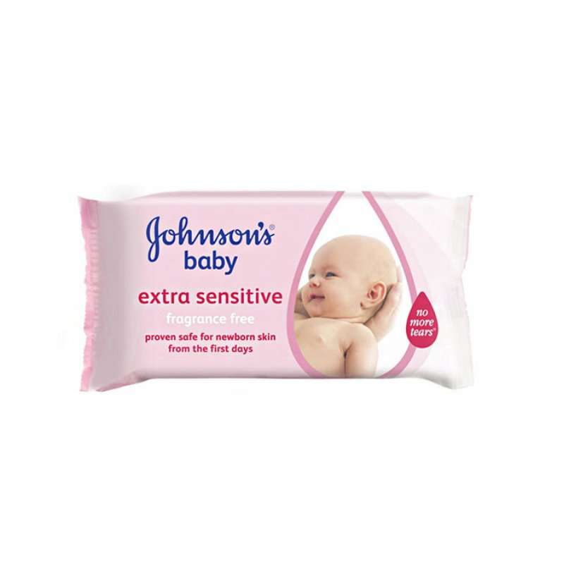 دستمال مرطوب جانسون مدل extra sensitive بسته 56 عددی