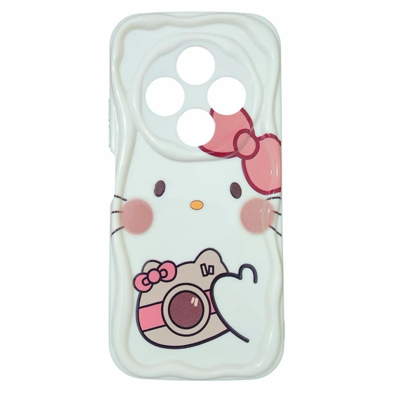 کاور مدل پاستیلی طرح camera cat مناسب برای گوشی موبایل شیائومی Redmi 14C / POCO C75 