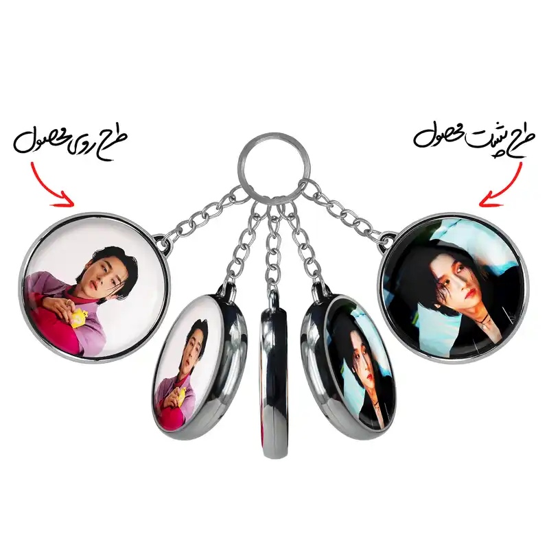 جاکلیدی خندالو طرح آی ام گروه مانستا اکس MONSTA X مدل دوطرفه کد 2112121117